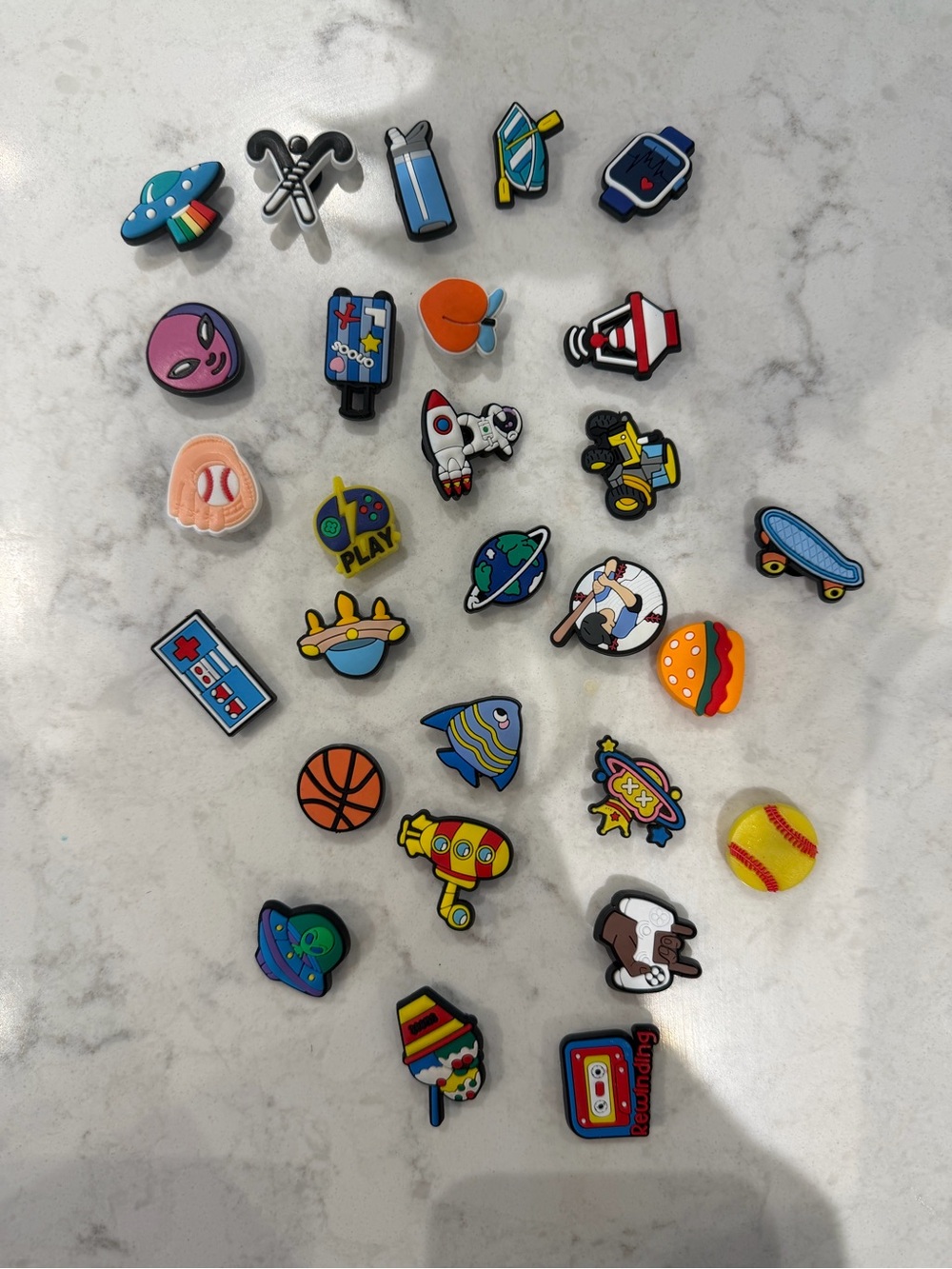 NWOT Kids Assorted Cartoon Croc Charms - Colorful Multi-Pack